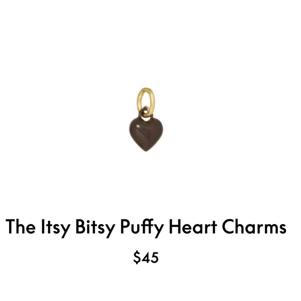 ROXANNE ASSOULIN The Itsy Bitsy Puffy Heart Charm Bark firm price